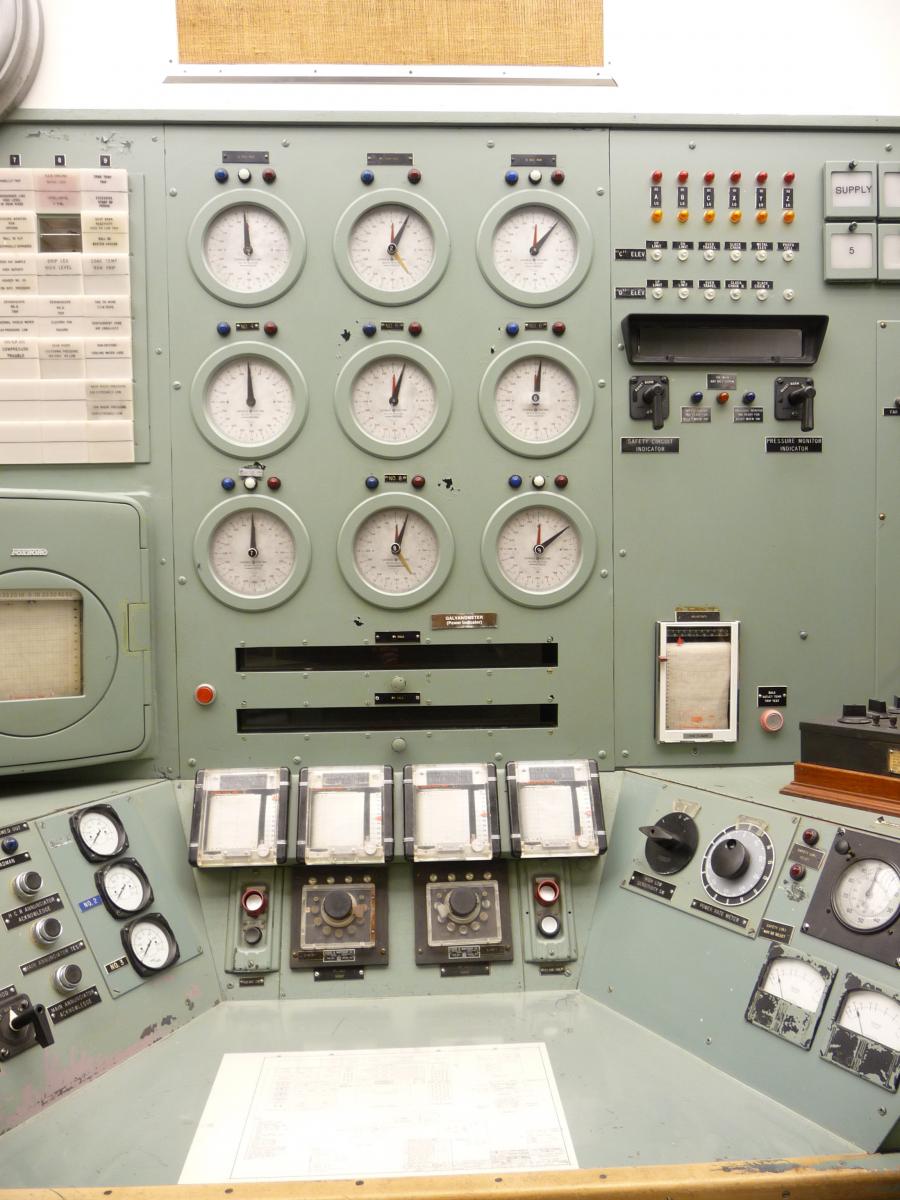 The control room at the B Reactor