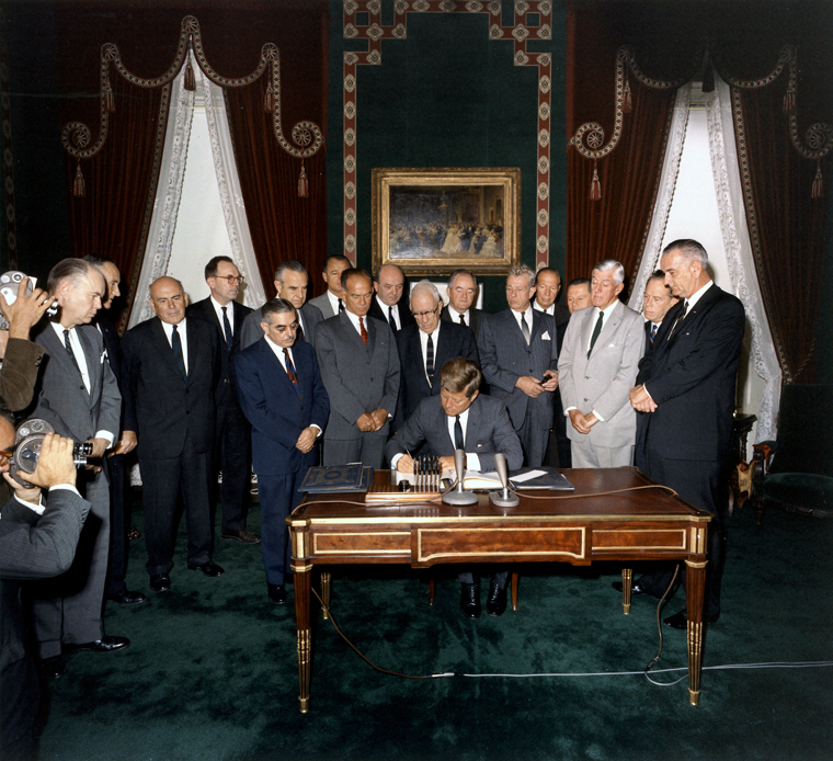 Kennedy signs the LTBT