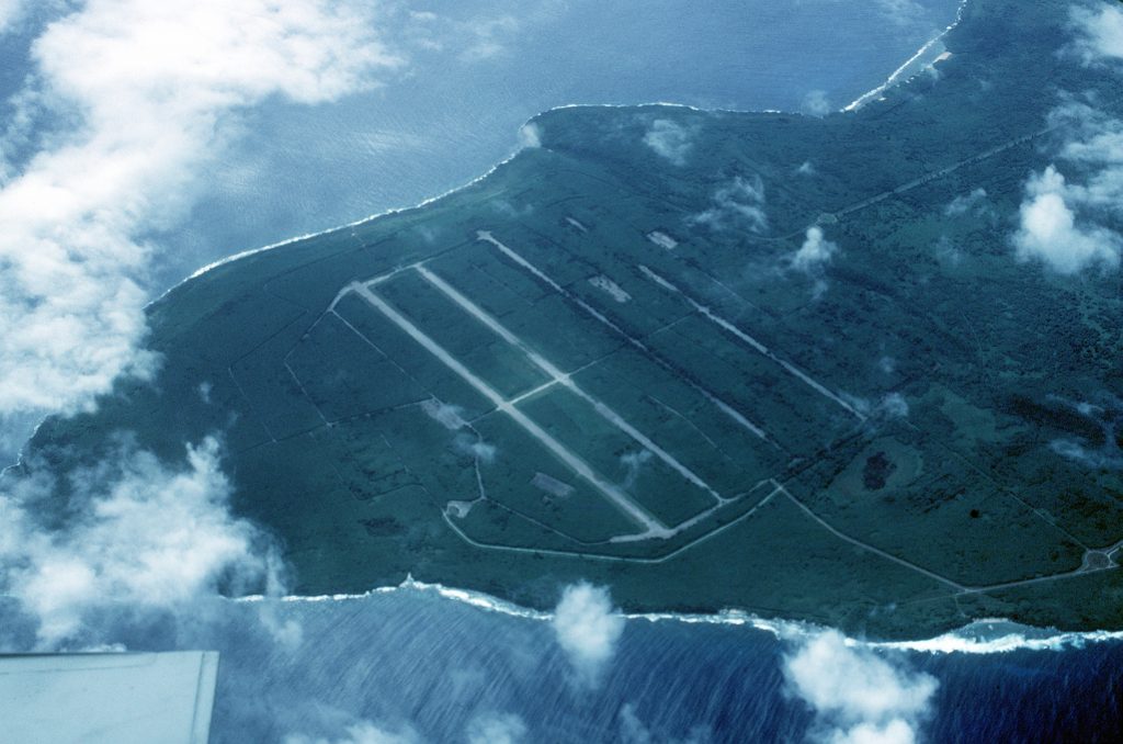 Tinian Island Airfield in the South Pacific