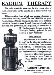 Radium therapy, 1913.