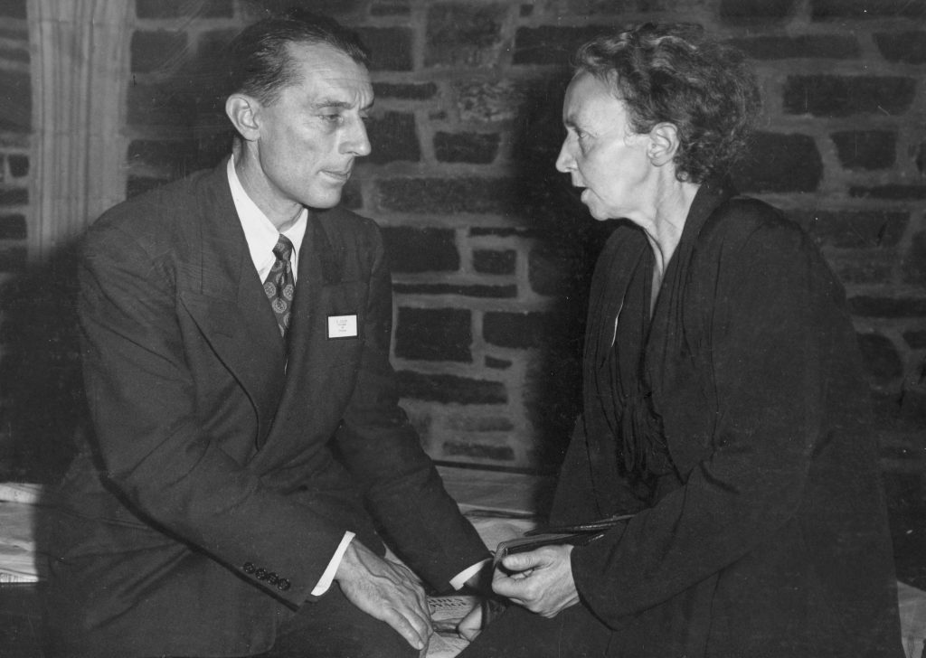 Frédéric (left) and Irène Joliot-Curie