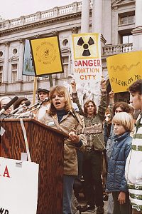 Anti-Nuclear Power Rally in Harrisburg, PA in 1979. Photo by unknown, National Archives and Records Administration (NARA) [Public domain], via Wikimedia Commons