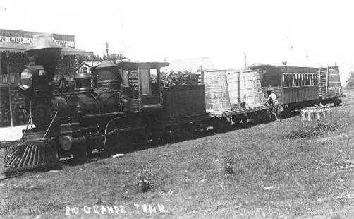 Chili Line train, Rio Grande Railroad, 1920