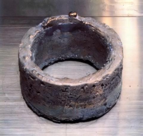 A ring of plutonium. Image courtesy Los Alamos National Laboratory/Wikimedia Commons.