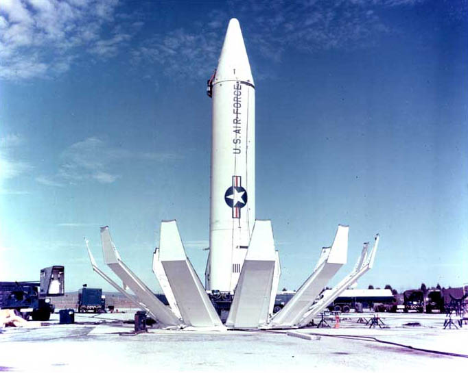 A U.S. Jupiter intermediate-range ballistic missile