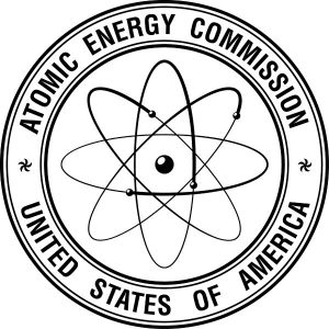 The logo of the Atomic Energy Commission
