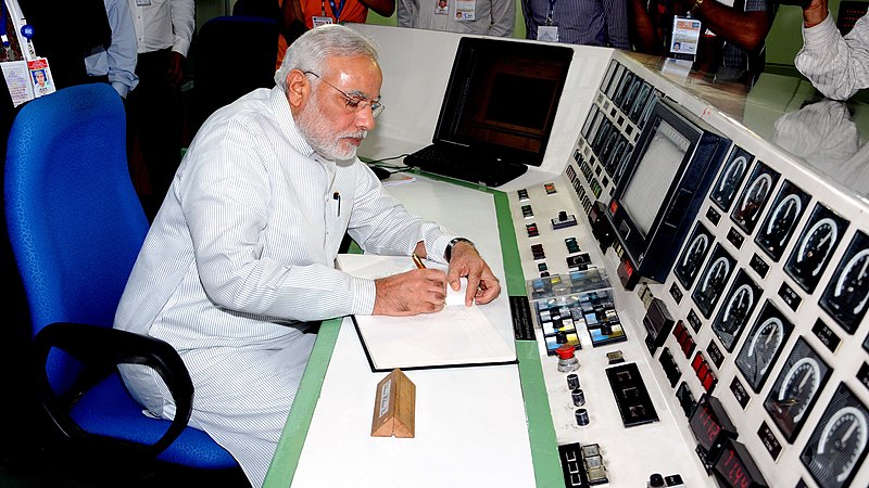 Prime Minister Narendra Modi at the Bhabha Atomic Research Centre, 2014. Courtesy of Wikimedia Commons/Government of India