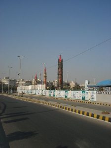 Ghauri missiles on display in Karachi, 2008. Courtesy of Wikimedia Commons/SyedNaqui90