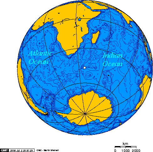 The approximate location of the Vela incident, courtesy of Wikimedia Commons/Geo Swan 